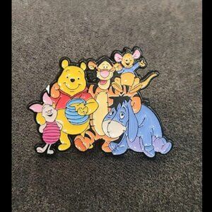 Winnie The Pooh & Tigger & Piglet & Eeyore & Roo Enamel Pin